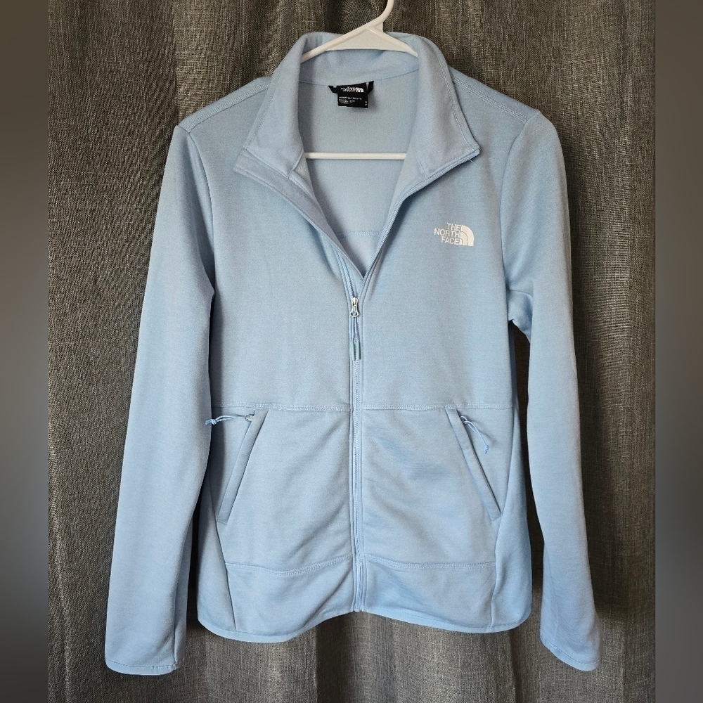 The North Face Canyonlands Jacket Womens Small Baby Blue Full Zip Fleece Lined